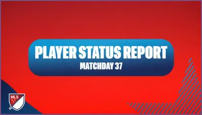 MLS Player Status Update for Matchday 37: September 27-28 Mls player status update for matchday 37: september 27 28