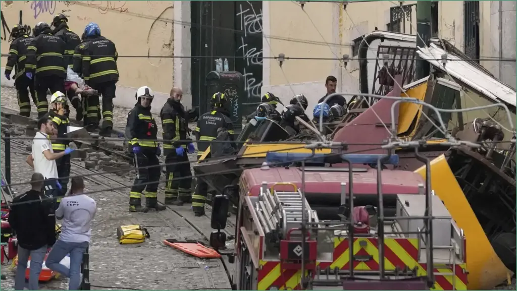 Tragic streetcar accident in lisbon claims 15 lives and injures