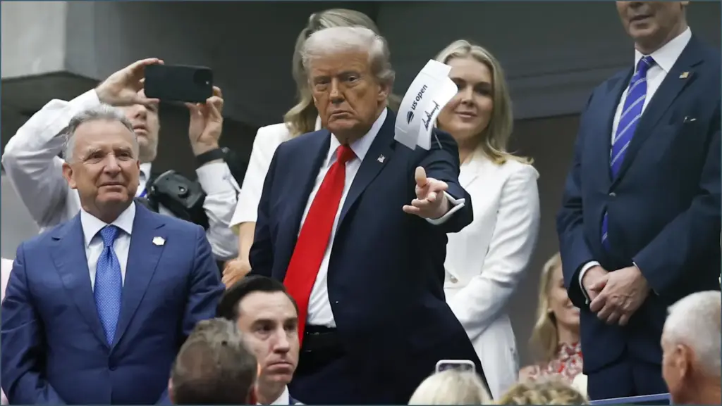 Trump's u.s. open visit: a major controversy unfolds