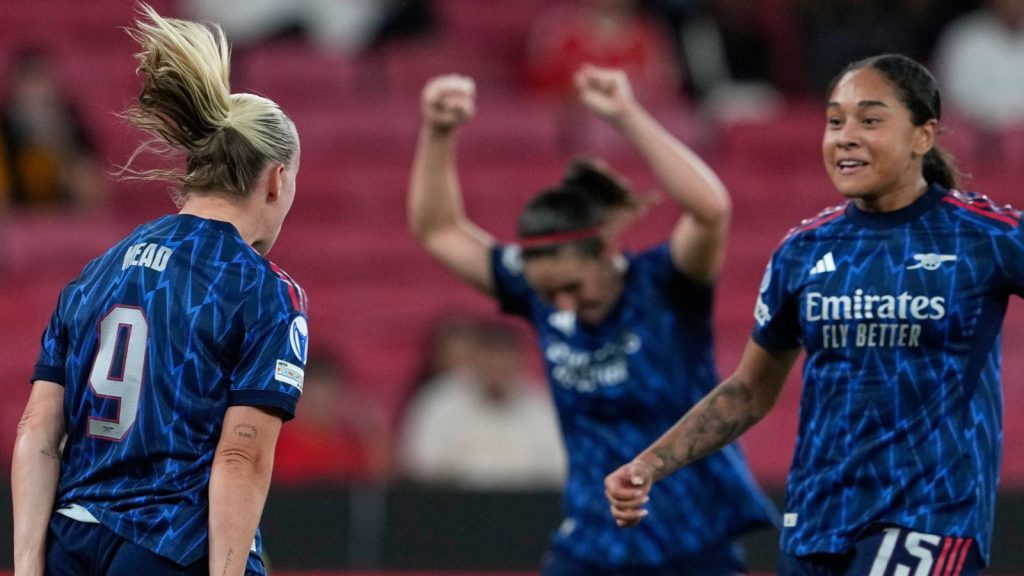 Arsenal women bounce back with victory over benfica in champions
