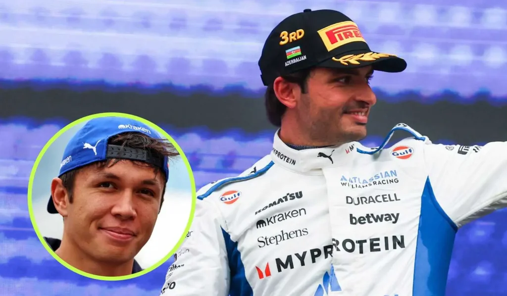 Carlos sainz's podium sparks exciting momentum for williams, albon asserts