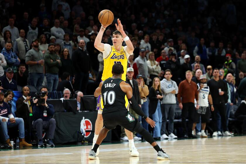 Jake LaRavia Shines as Timberwolves Triumph Over Lakers with Anthony Edwards’ Support Jake laravia shines as timberwolves triumph over lakers with anthony