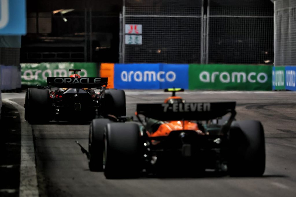 Norris's red bull assessment diverges from mclaren's perspective