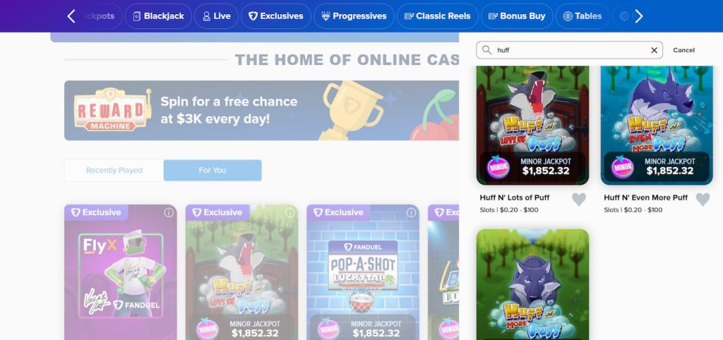 Unlock exciting bonuses to play huff n' more puff at