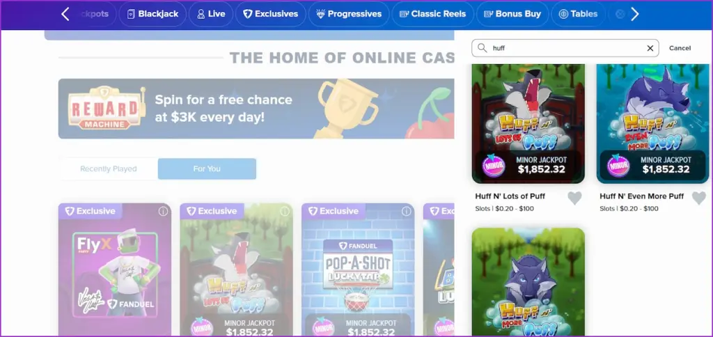 Unlock exciting bonuses to play huff n' more puff at