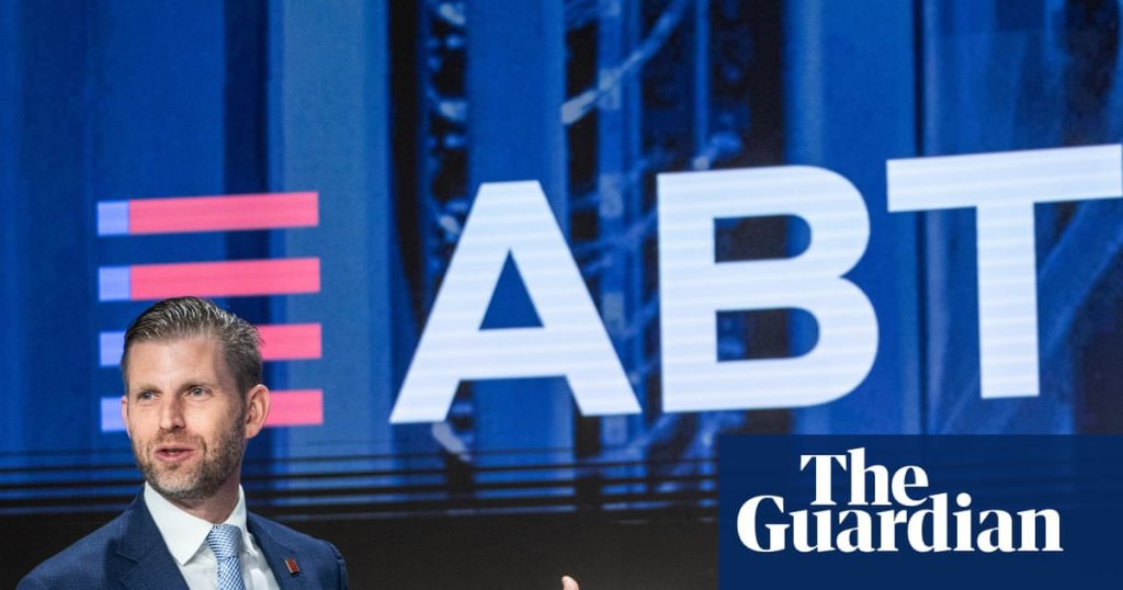 Eric trump's cryptocurrency firm faces 40% drop during crypto winter