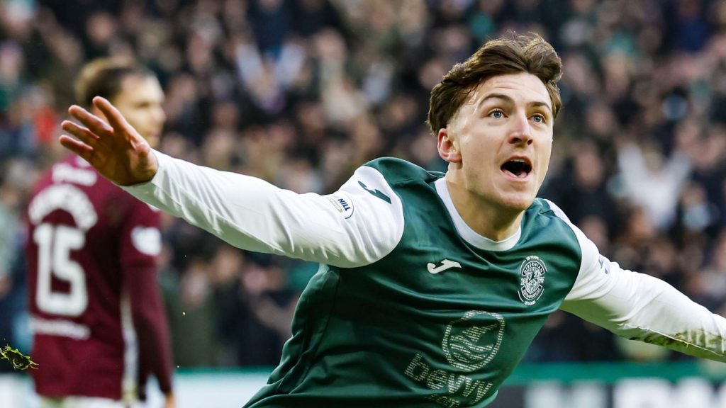 Hibs triumph in edgy edinburgh derby, stifling hearts' title hopes