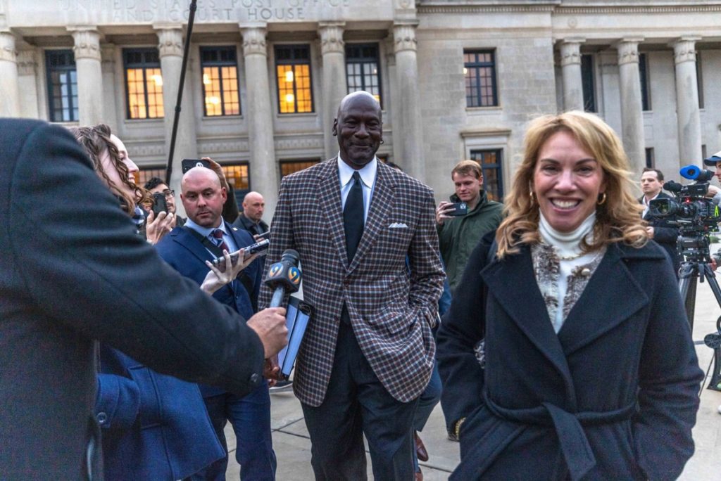 Michael jordan and heather gibbs take center stage in nascar