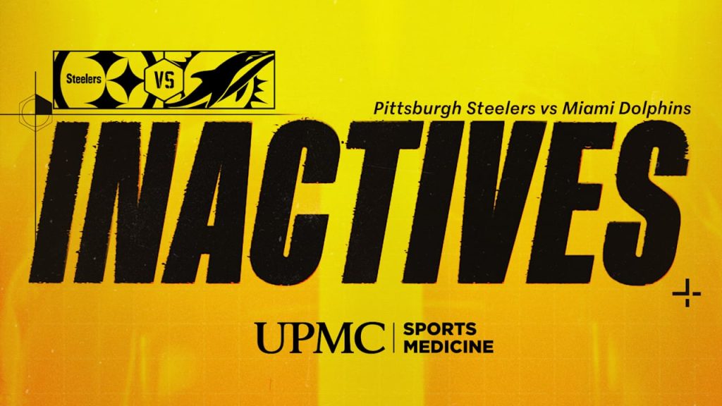 Steelers’ Week 15 Inactive Roster Against the Dolphins Steelers' week 15 inactive roster against the dolphins