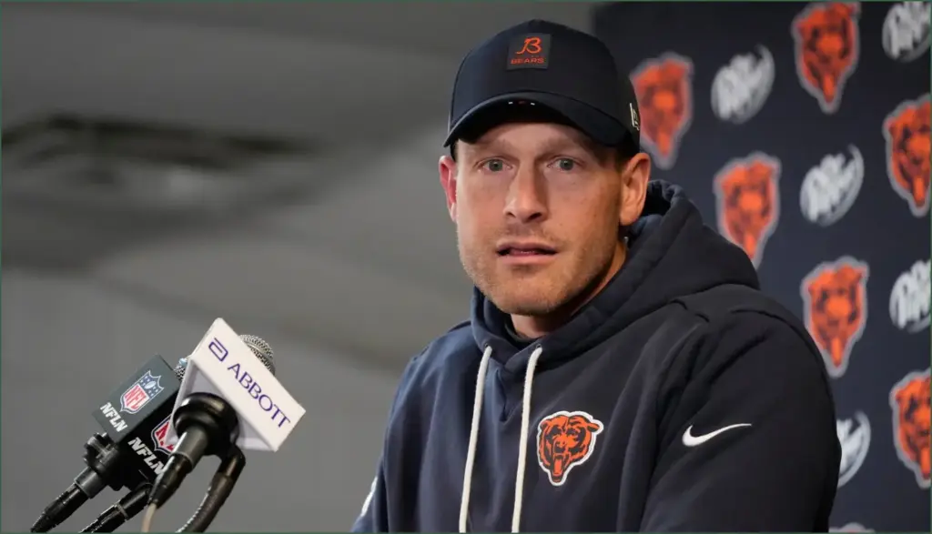 Bears Coach Ben Johnson Criticizes Penalties While Defending Controversial Hit Against Packers Bears coach ben johnson criticizes penalties while defending controversial hit