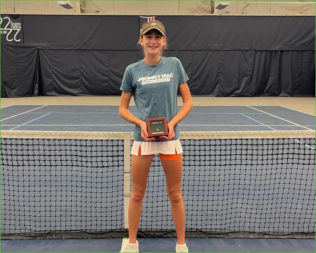 Local tennis star climbs to top of national rankings after