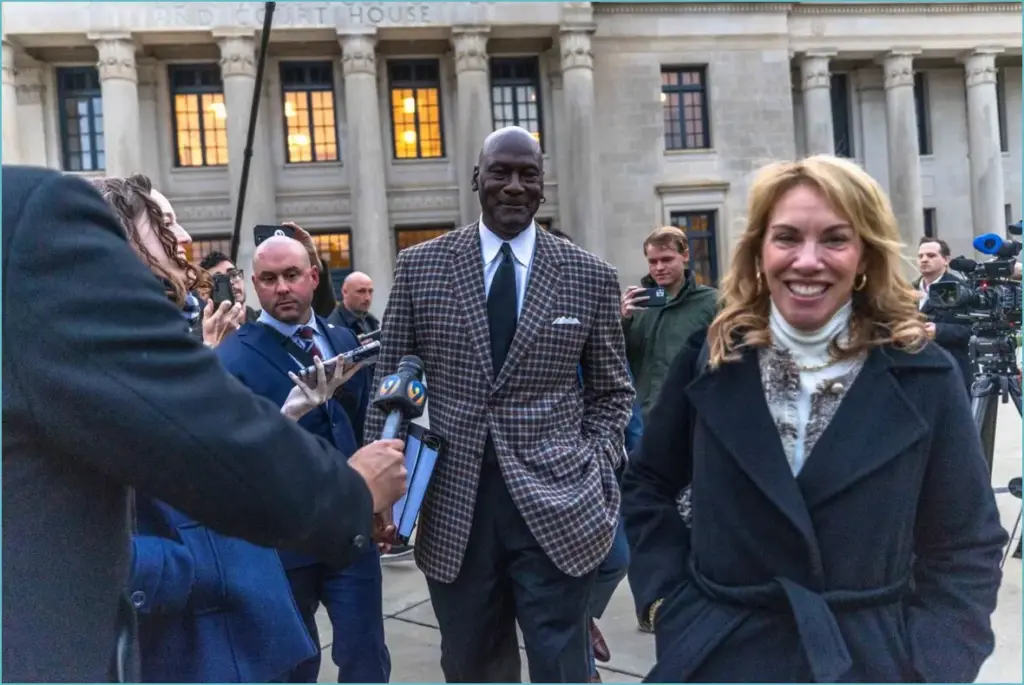 Michael jordan and heather gibbs take center stage in nascar