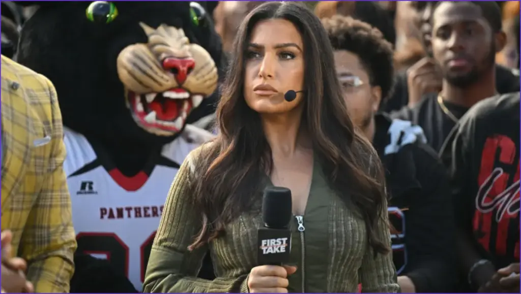 Molly qerim makes a splash at the beach