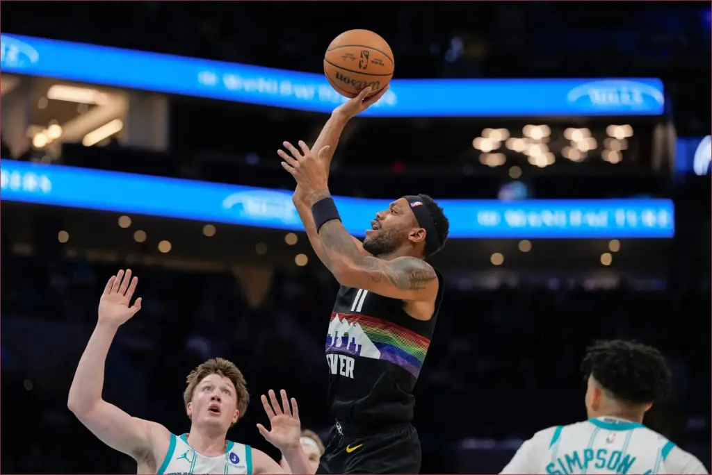 Murray Shines with 34 Points in Nuggets’ Third Consecutive Victory Over Hornets Murray shines with 34 points in nuggets' third consecutive victory