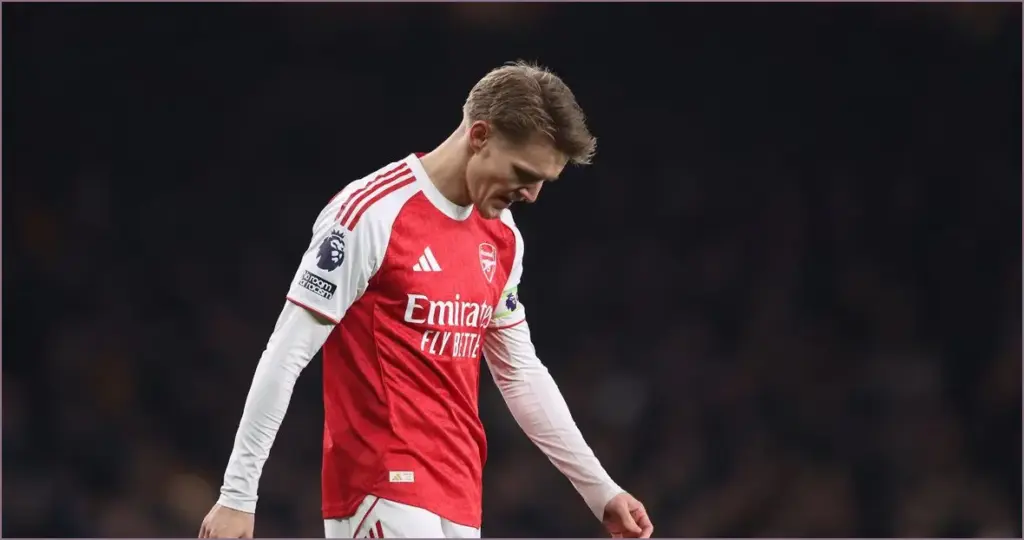 Odegaard's reaction to rice sparks arsenal captaincy discussion