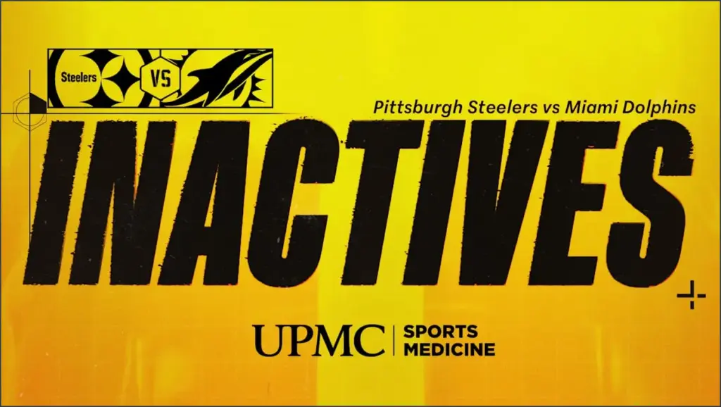 Steelers’ Week 15 Inactive Roster Against the Dolphins Steelers' week 15 inactive roster against the dolphins