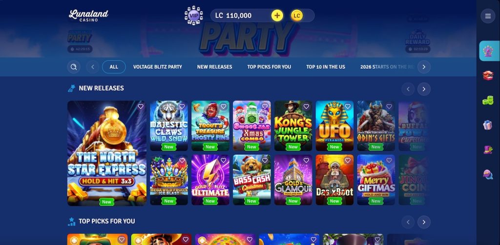 Claim your 100,000 luna coins today at lunaland casino 2026