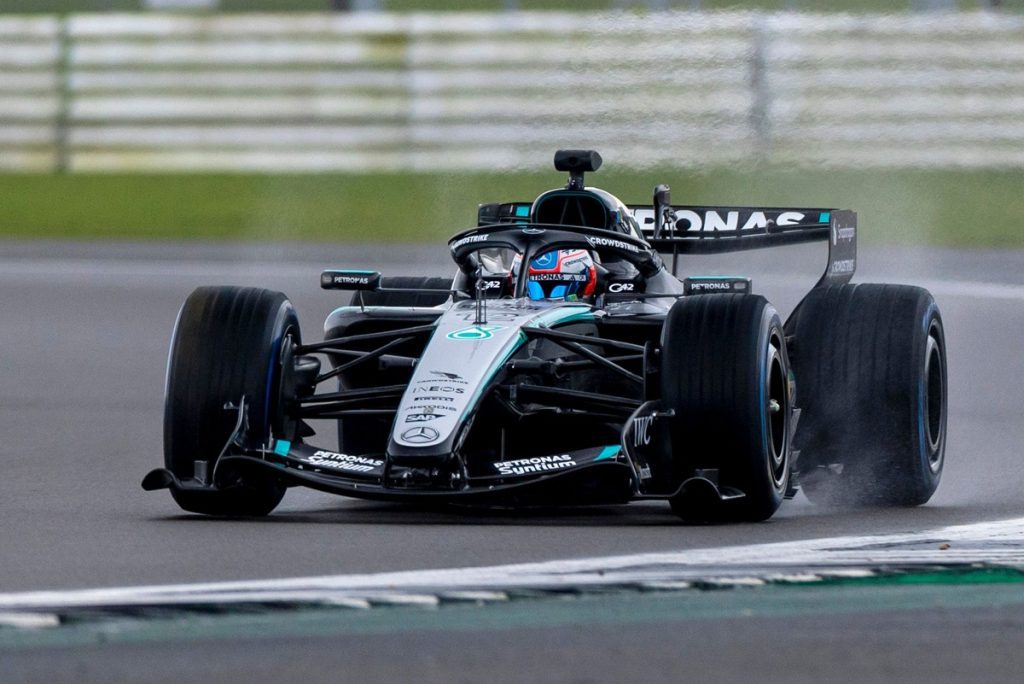 Mercedes Unveils 2026 F1 Car with Shakedown at Silverstone Mercedes unveils 2026 f1 car with shakedown at silverstone