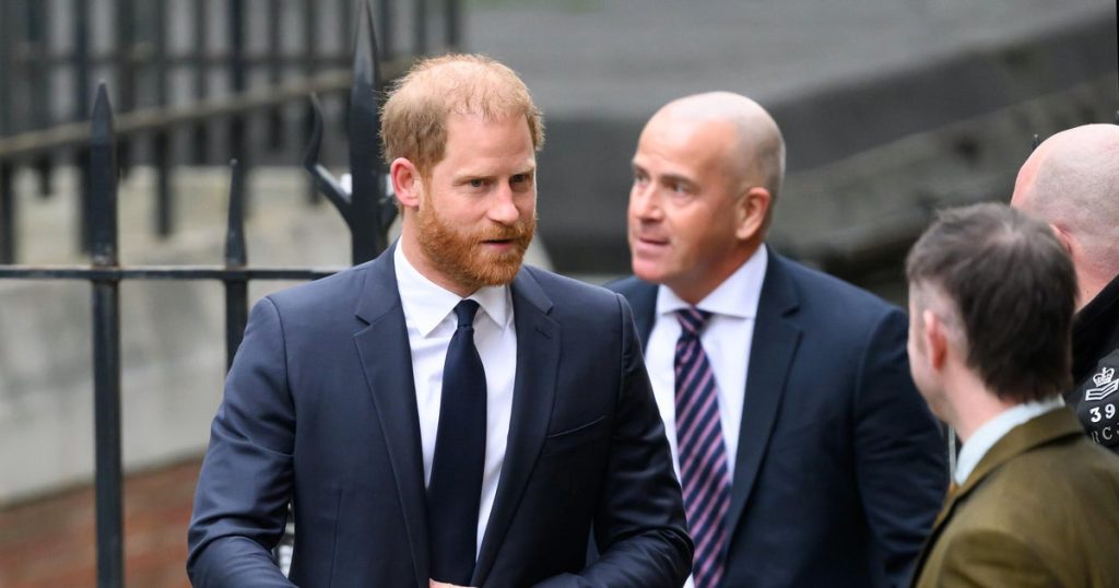 Prince harry's court appearance in u.k. over tabloid snooping allegations
