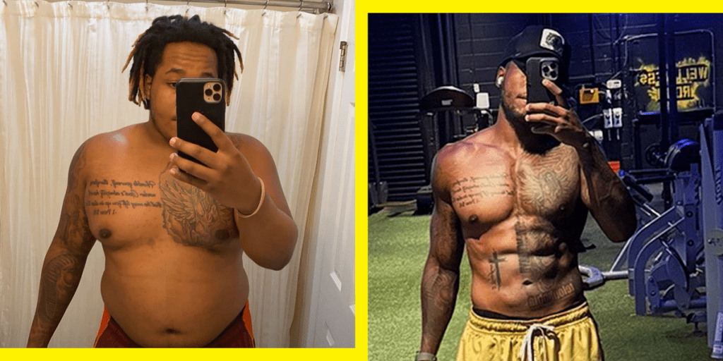 Tre hubbard's remarkable transformation: shedding 100 pounds to become a