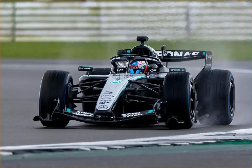 Mercedes Unveils 2026 F1 Car with Shakedown at Silverstone Mercedes unveils 2026 f1 car with shakedown at silverstone