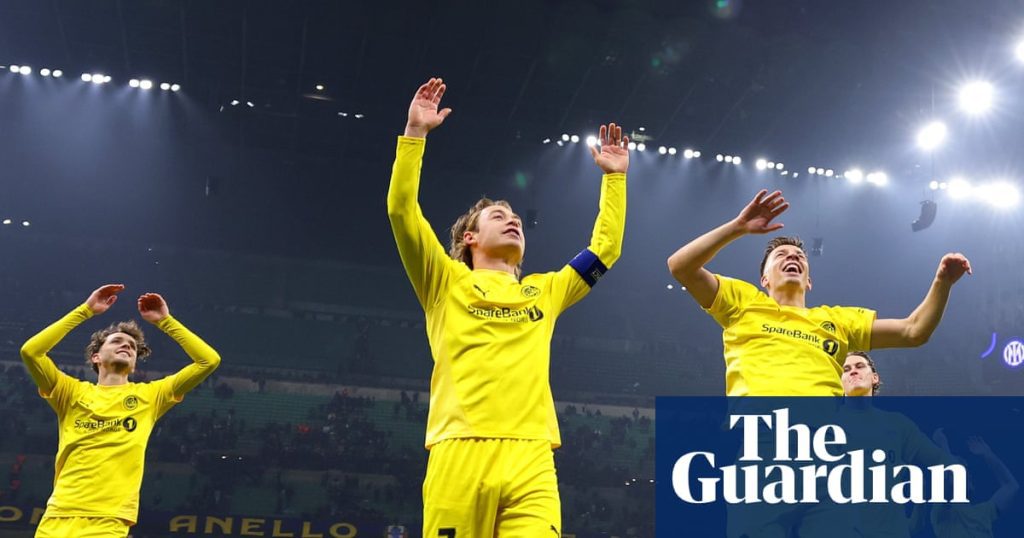Bodø/glimt celebrates stunning champions league triumph against inter