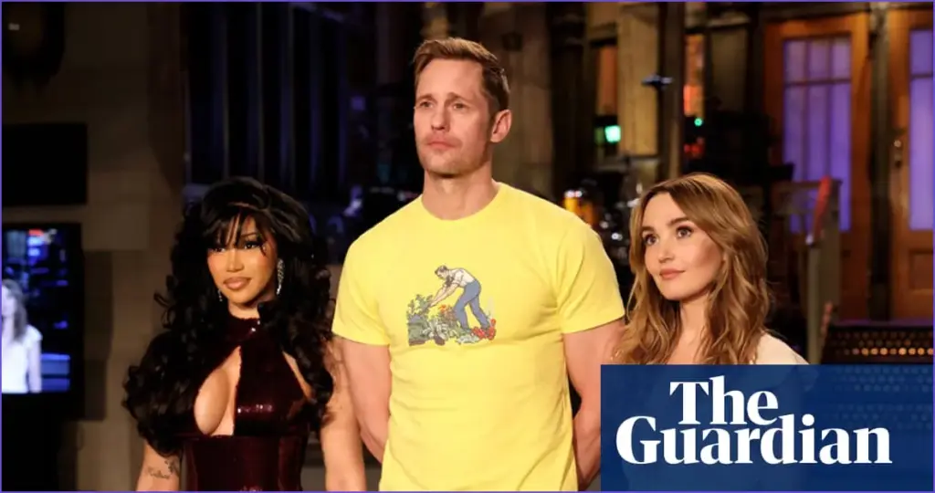 Alexander skarsgård shines as a fun first time host on snl
