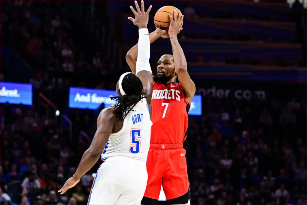 Eason shines with 26 points as rockets edge thunder 112 106