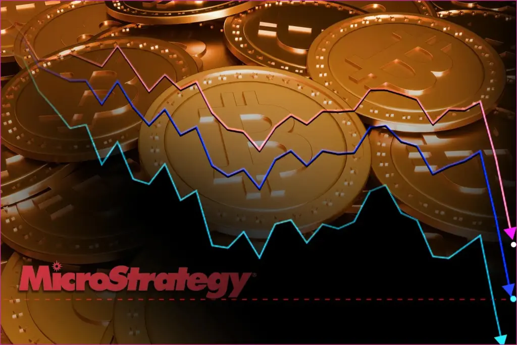 Microstrategy stock takes a nose dive while bitcoin struggles