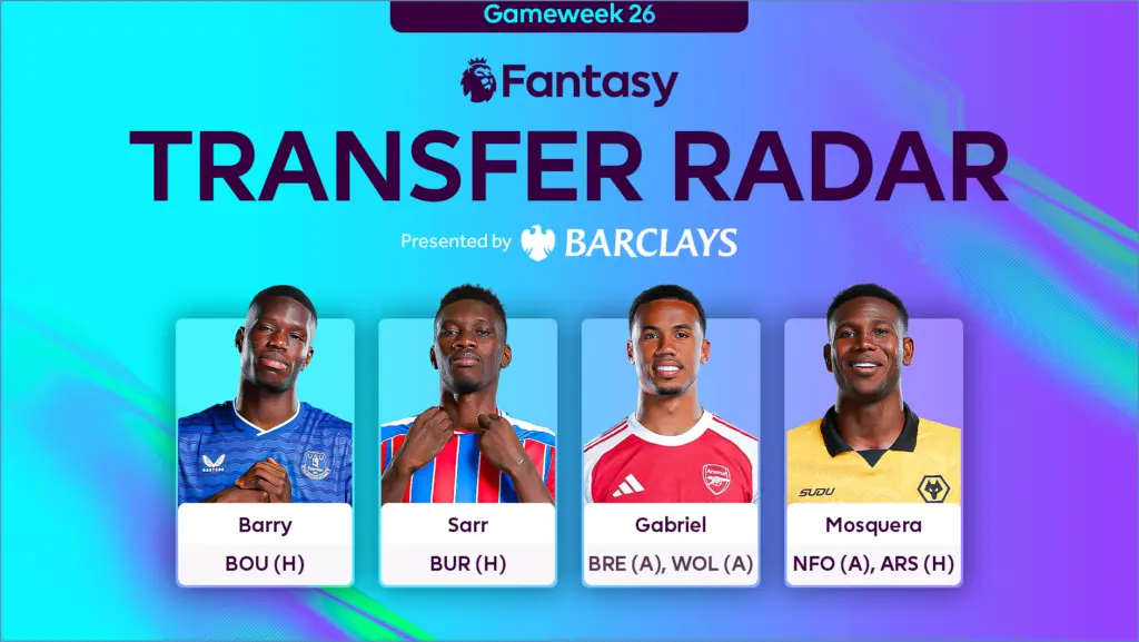 Scout’s Transfer Radar for FPL Double Gameweek 26 Scout's transfer radar for fpl double gameweek 26