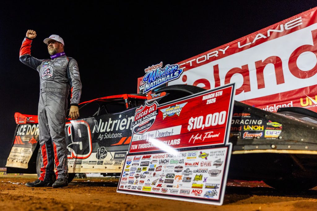 J.d. celebrates 94th lucas lm score victory
