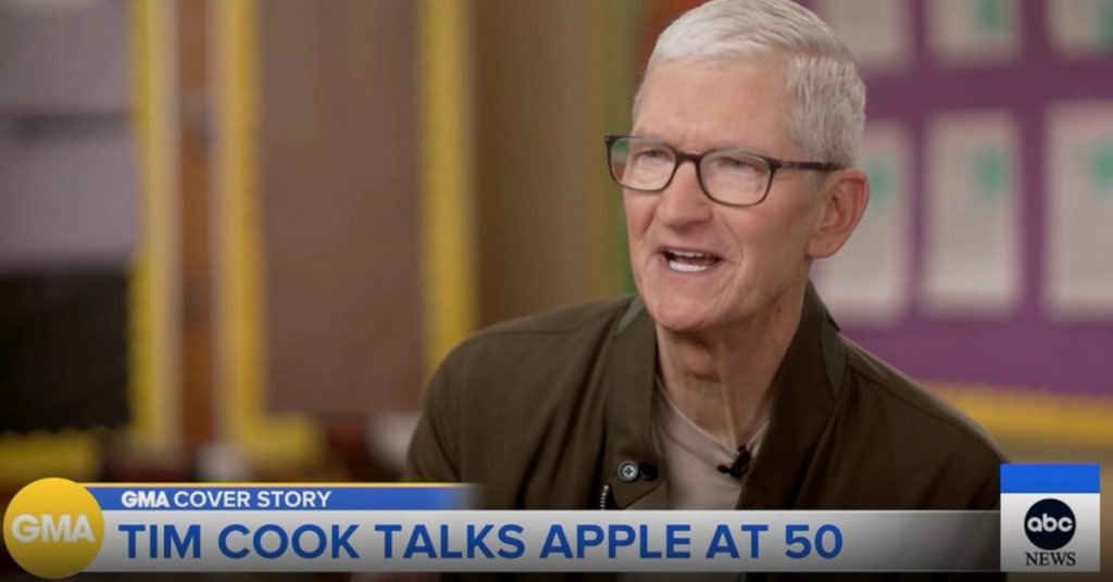 Tim cook highlights apple's key achievements amid tariff discussions and