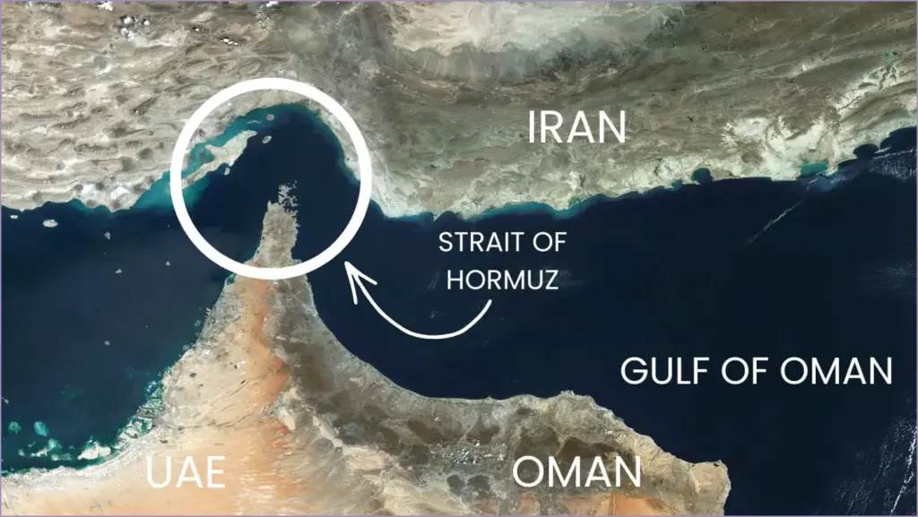 Cargo ship collides in strait of hormuz amidst iranian drone