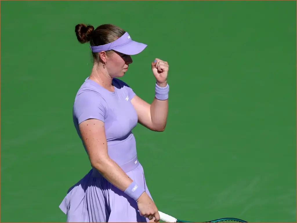 Gibson claims major victory over alexandrova, breaks into top 100