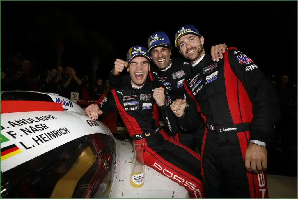 Porsche penske motorsport secures stellar 1 2 finish amid late turbulence