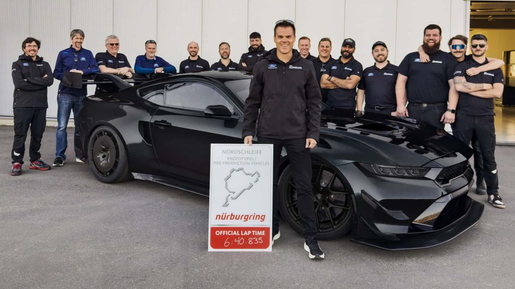 Ford mustang gtd sets nürburgring record with 6:40 lap, fastest