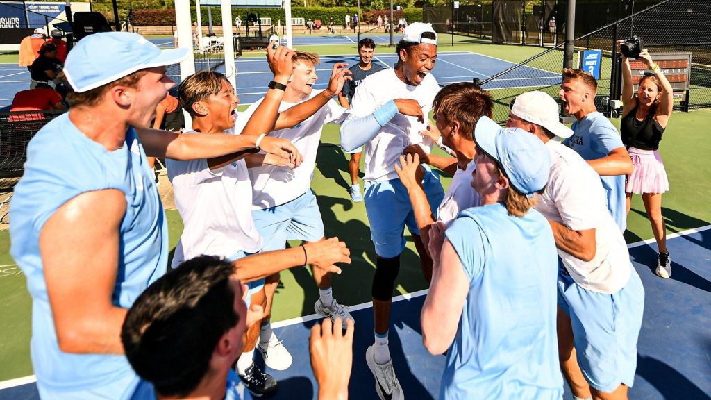 Men's tennis defeats clemson 4 3 to reach acc quarterfinals