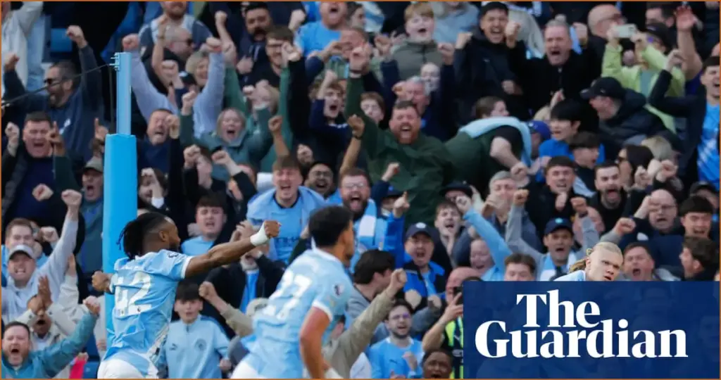 Haaland leads manchester city to victory over arsenal in title