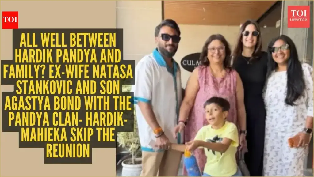 Hardik Pandya’s Family Reunion: Natasa and Agastya Celebrate While He and Mahieka Stay Away Hardik pandya's family reunion: natasa and agastya celebrate while he