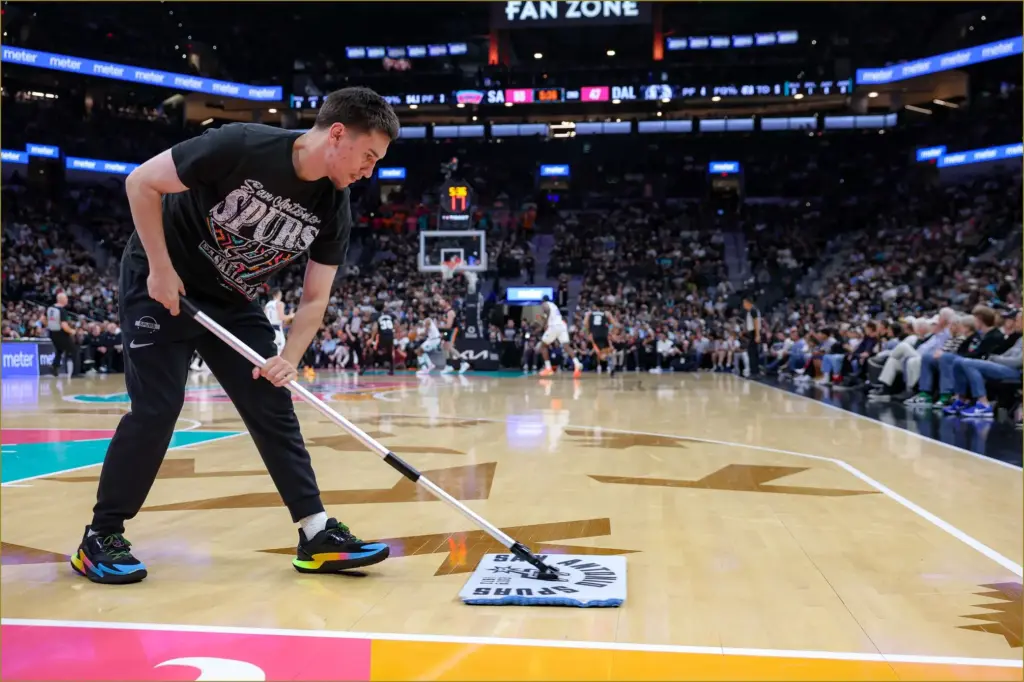 Inside the game: a look at spurs team attendants at