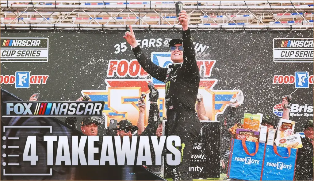 Ty gibbs celebrates first cup victory at bristol: key highlights