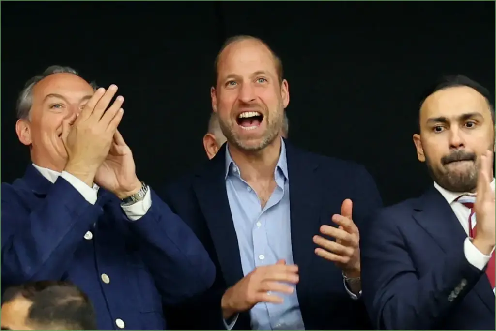 Aston villa's europa league victory: prince william joins in the