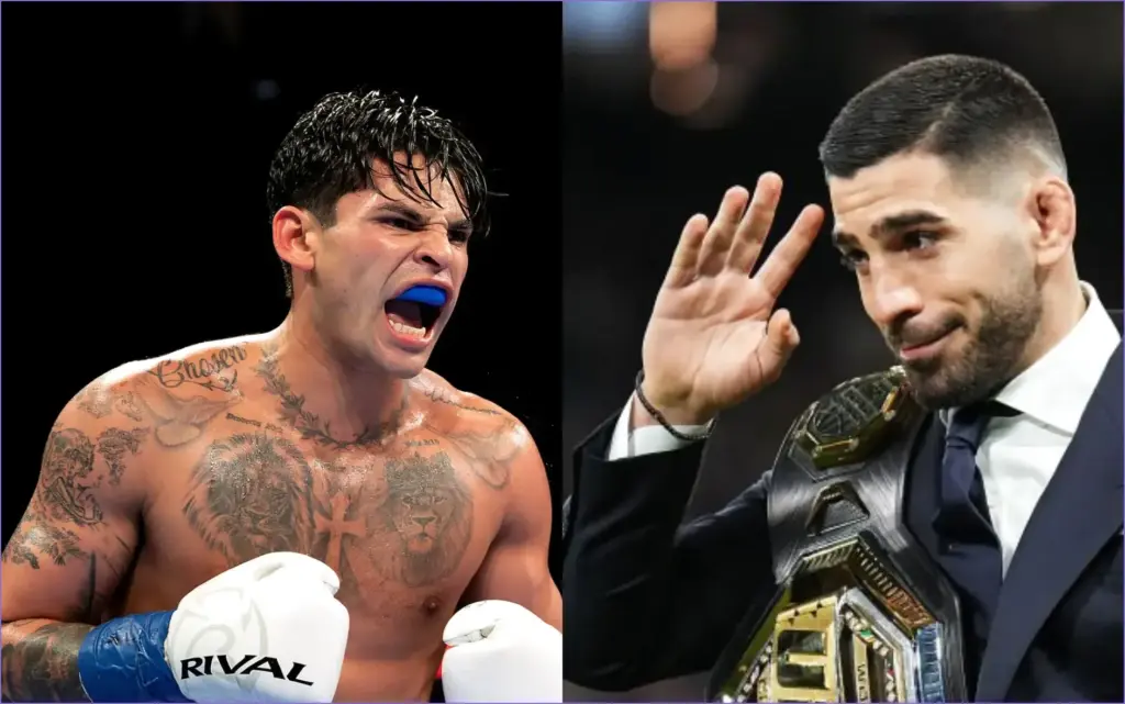 Ilia topuria and ryan garcia spar with words, reviving the