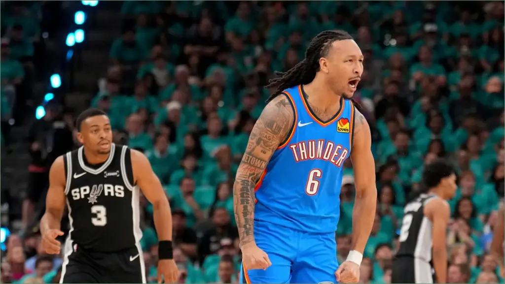 Thunder bench shines as shai guides okc to game 3