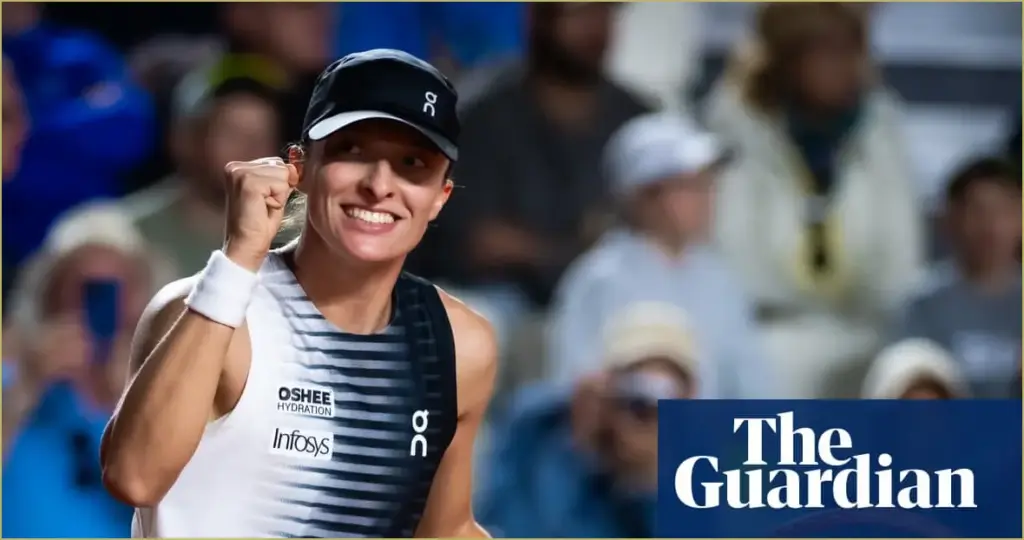 Iga swiatek delivers stunning performance to overpower naomi osaka at