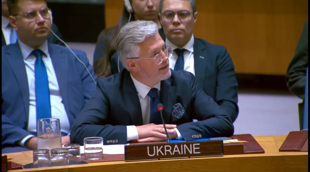Consejo de Seguridad de la ONU: Melnyk critica las afirmaciones de Rusia sobre Starobilsk Ukraine envoy melnyk criticizes russia's starobilsk narrative at un