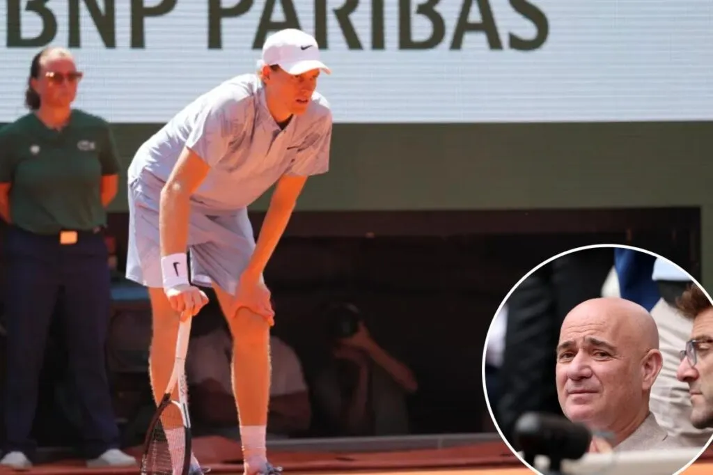 Andre agassi criticizes jannik sinner following french open exit