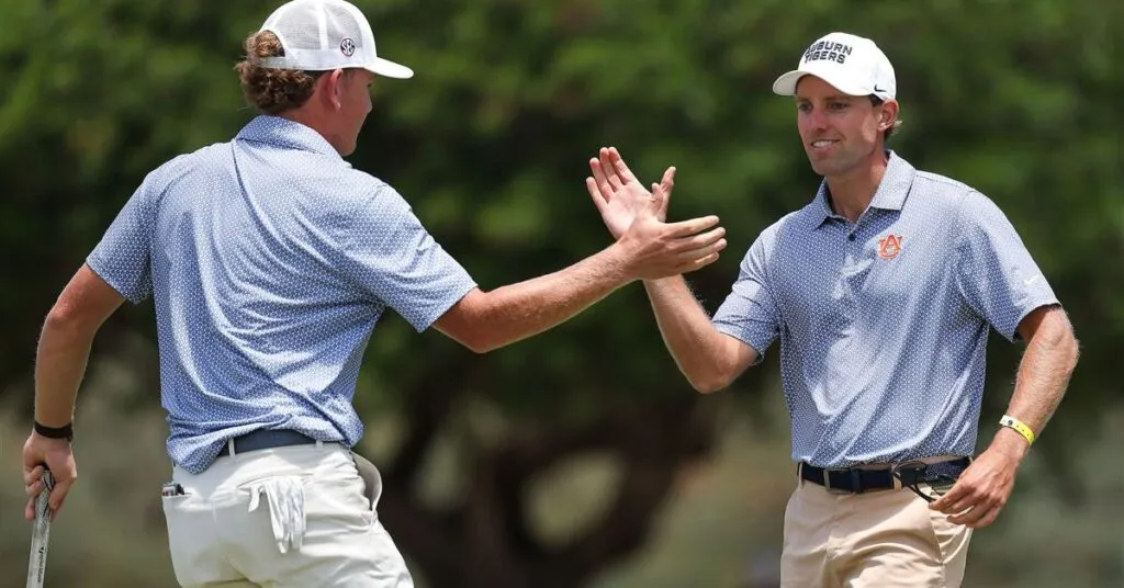 Auburn men's golf advances to national championship match