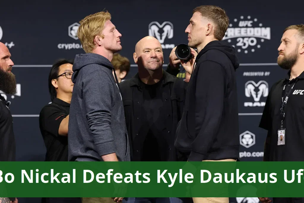 Bo nickal defeats kyle daukaus at ufc freedom 250
