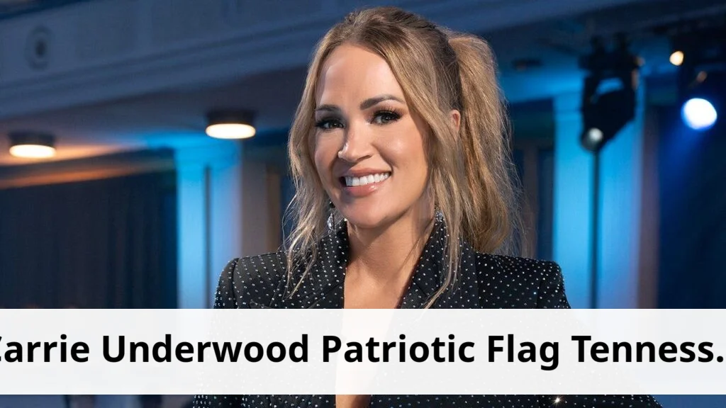 Carrie underwood showcases patriotic flag display at tennessee home